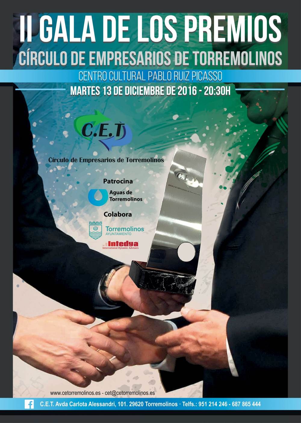 Cartel de la II Gala de los premios Círculo de Empresarios de Torremolinos