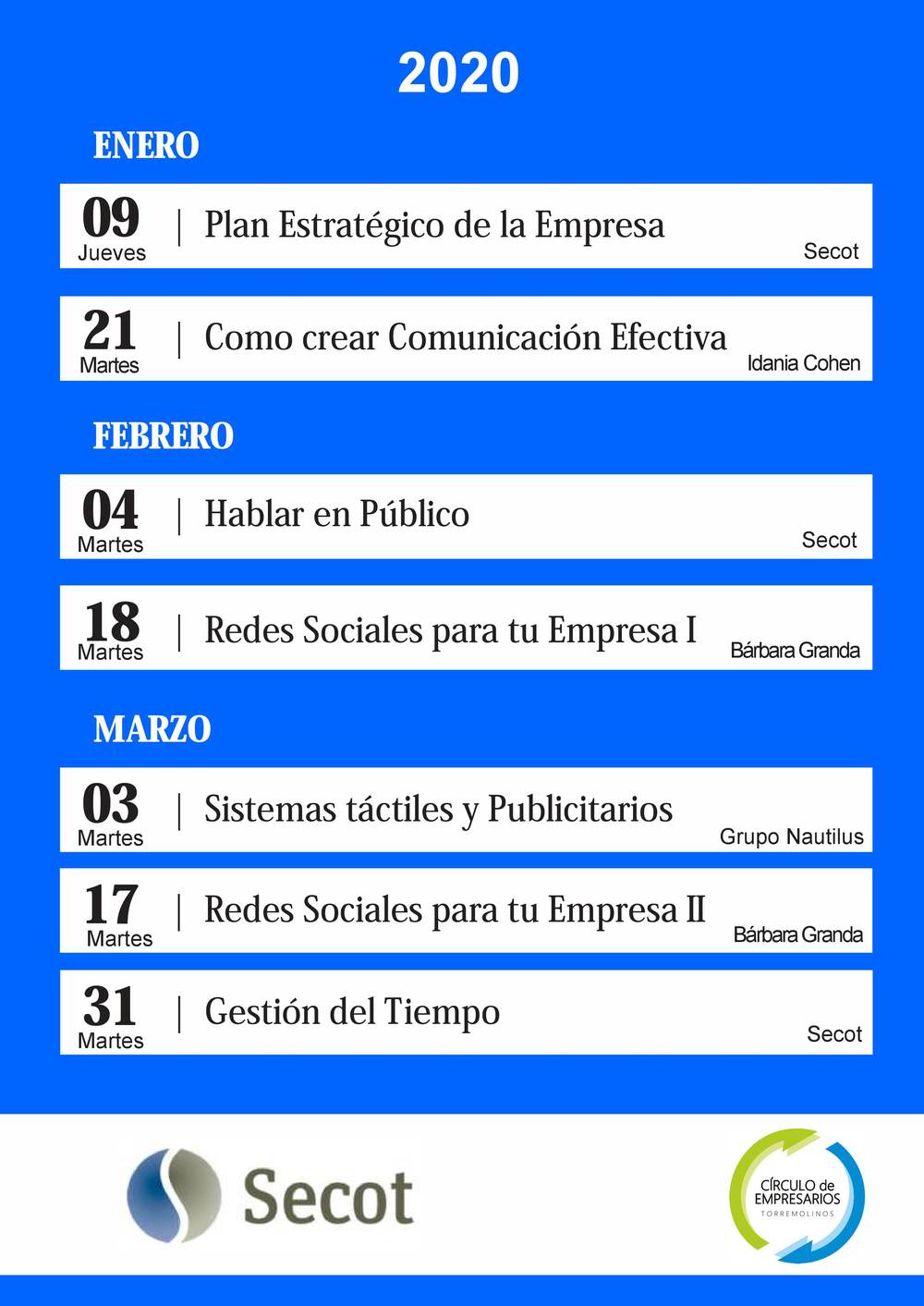 Cartel formación 3